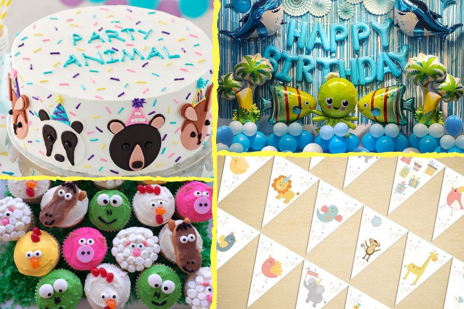 hayvan temalı doğum günü