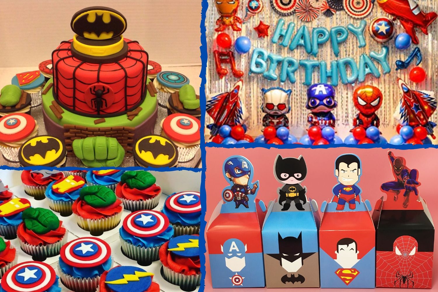 süper kahraman temalı doğum günü 